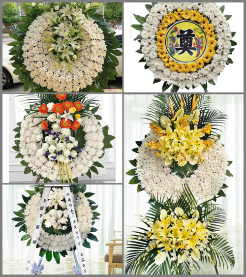 湖北孝感市安陆市陈店乡殷陈村花圈速递